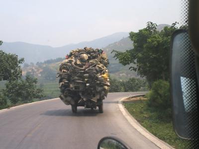 vollgepackte autos